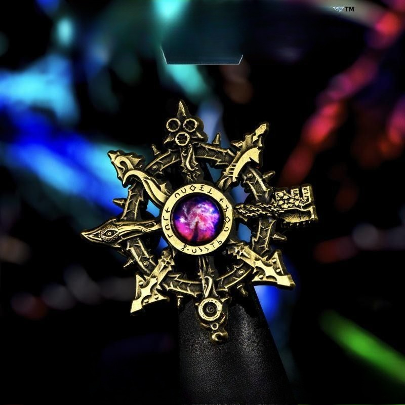 Collectible Vintage Brooches - Spilla Gotica Vintage con Pentagramma Intarsiato