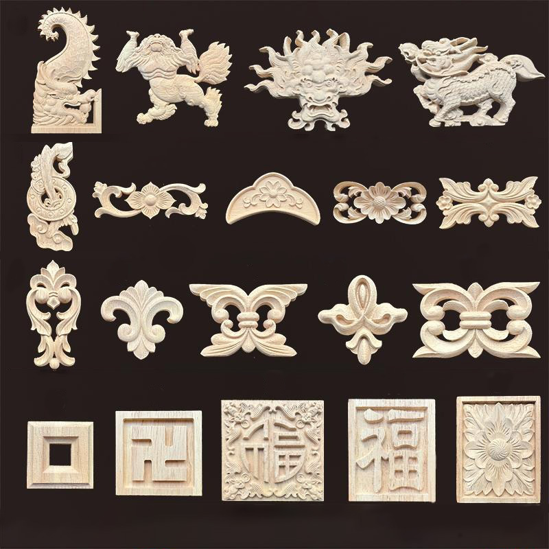 Vintage Toy Collector - Applique in legno vintage con drago