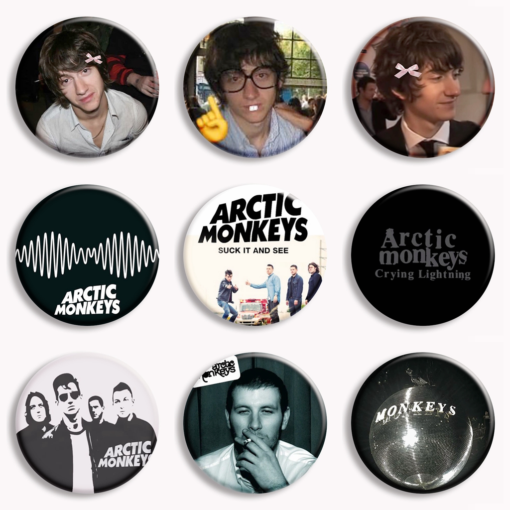 Collectible Vintage Brooches - Vintage Arctic Monkeys Music Band Album