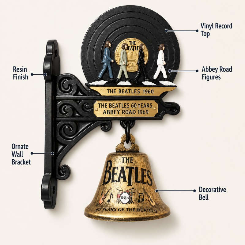 Vintage Collectible Bells - Campana da Parete The Beatles Abbey