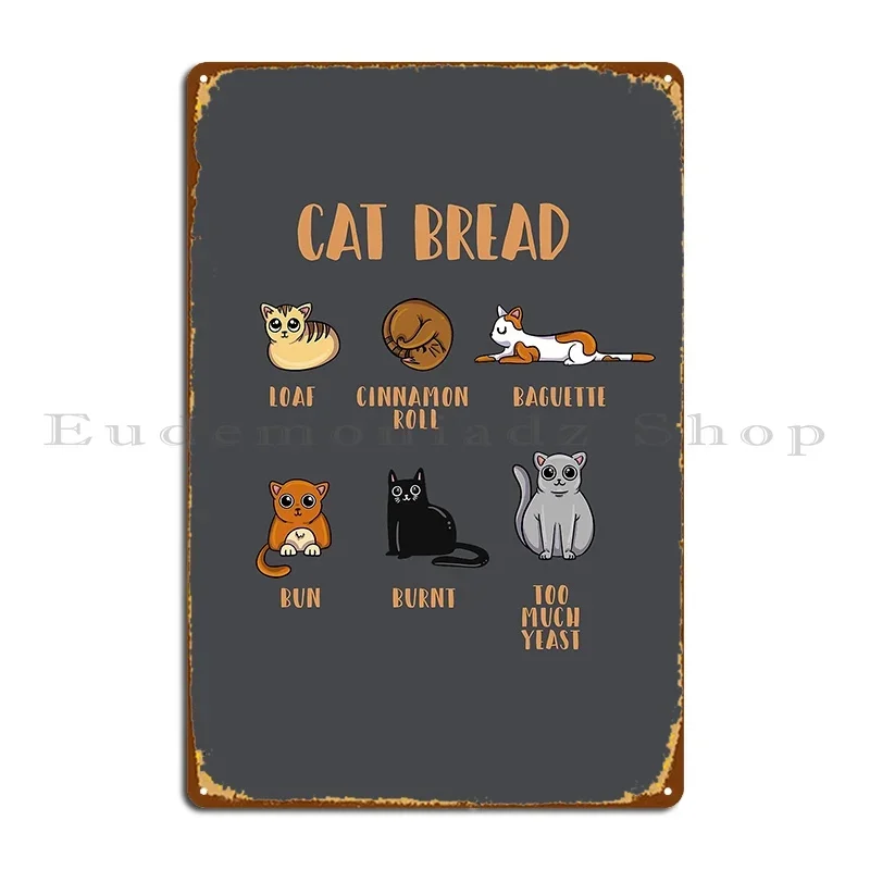 Vintage Collectible Tins - Targa in metallo Cat Bread The