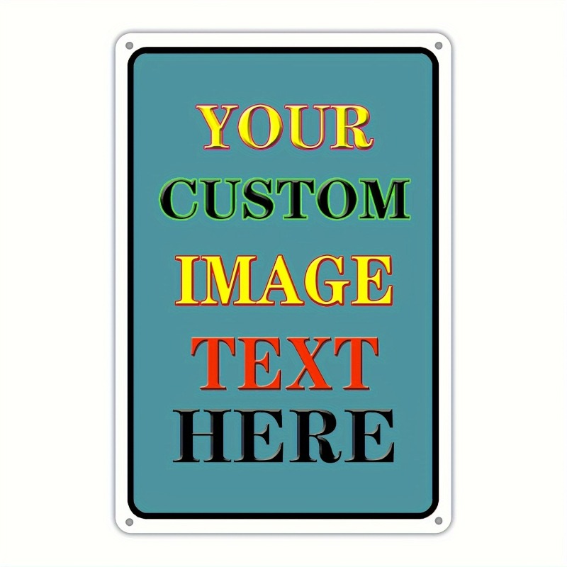 Vintage Collectible Plates - Targa Rettangolare in Ferro con Foto