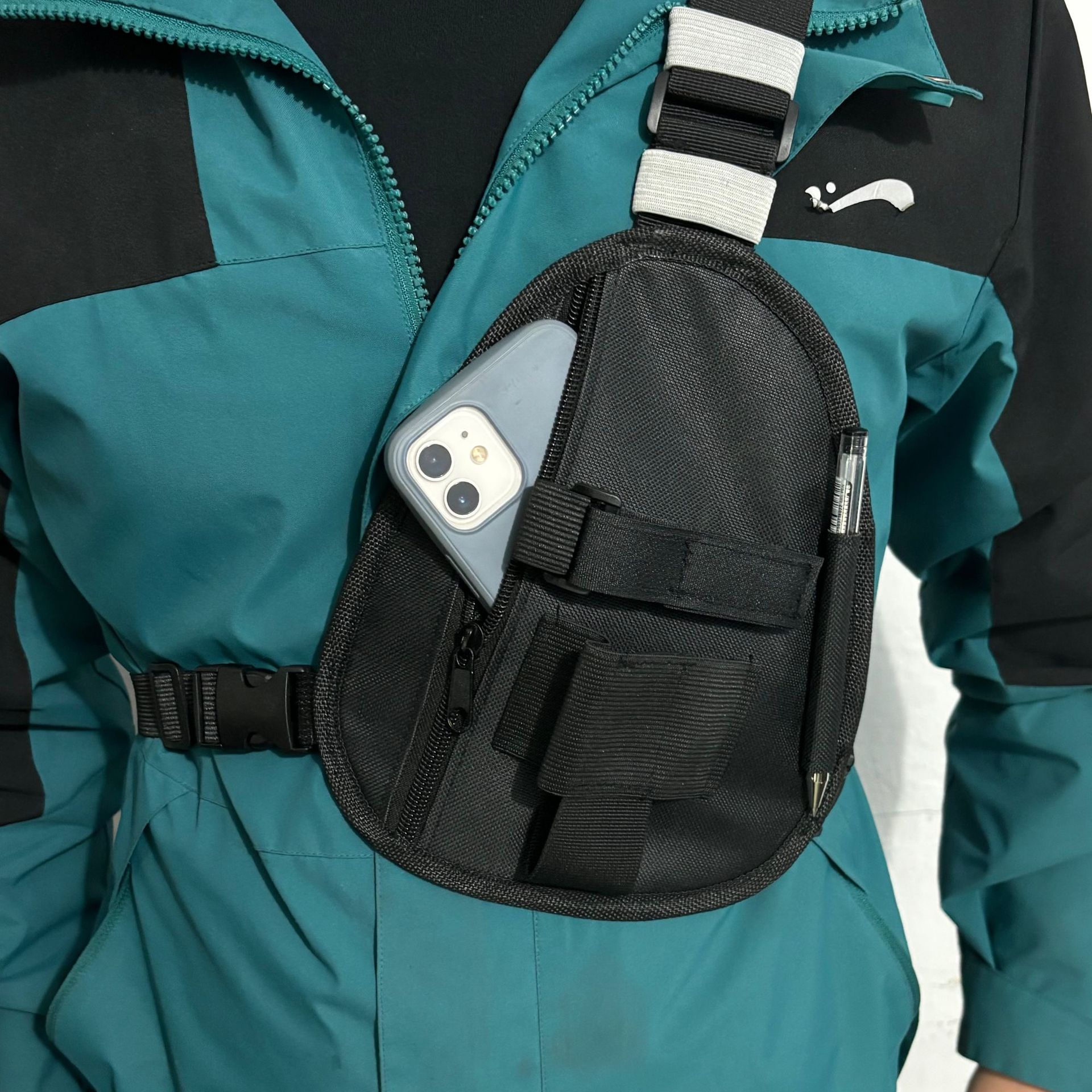 Cassette Walkman Belt - Borsa da petto multifunzionale per walkie-talkie