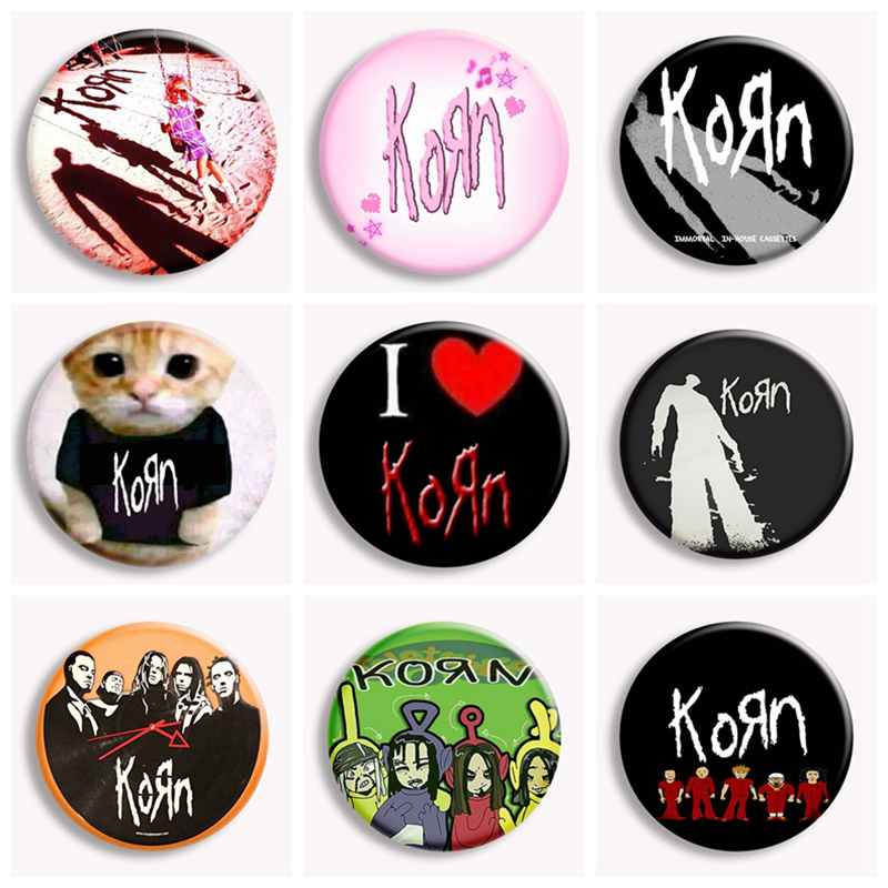 Collectible Vintage Brooches - Hip Hop Korn Music Rock Band
