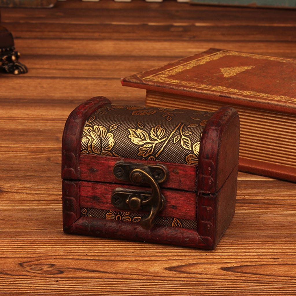 Vintage Items - Scatola portagioie in legno stile vintage