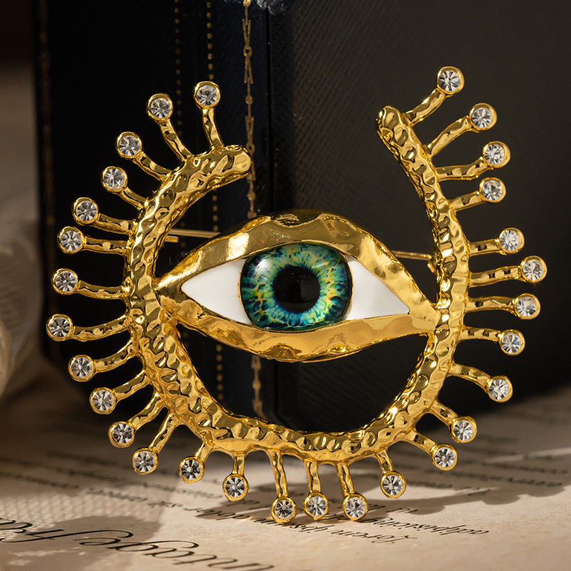 Collectible Vintage Brooches - New Evil Eye badge Cosplay Anime