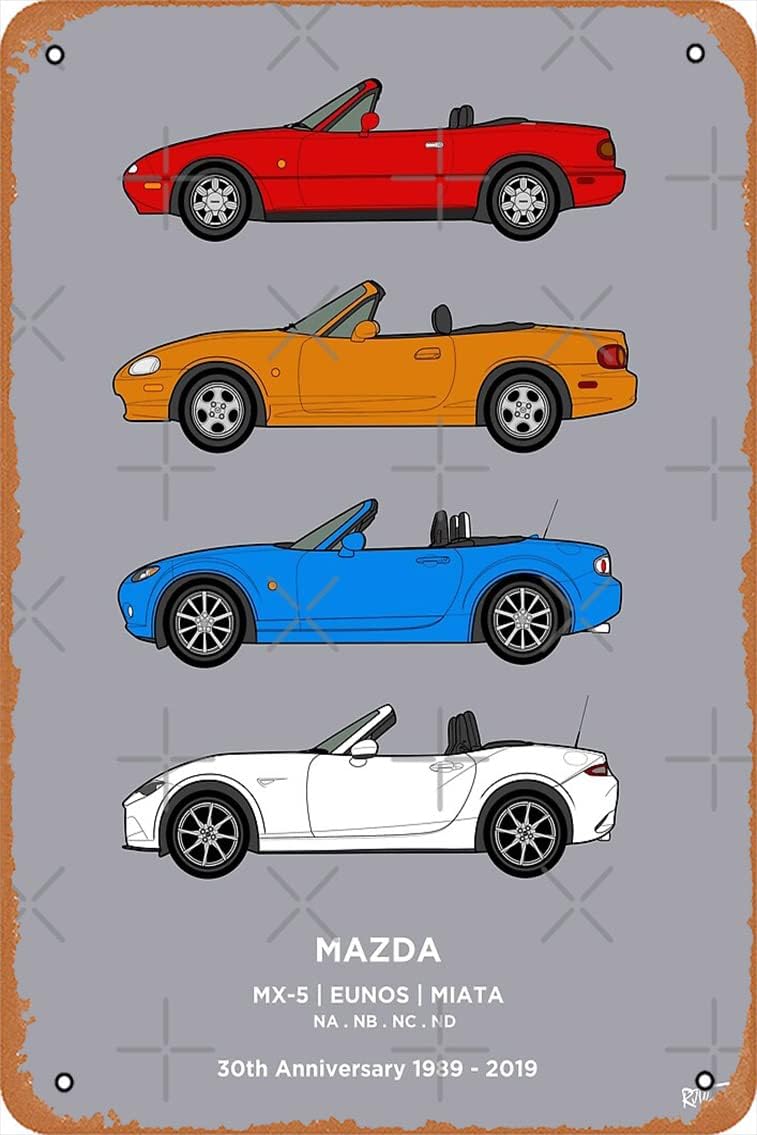 Vintage Collectible Tins - MX-5 / Miata/Eunos 30th Classic Car