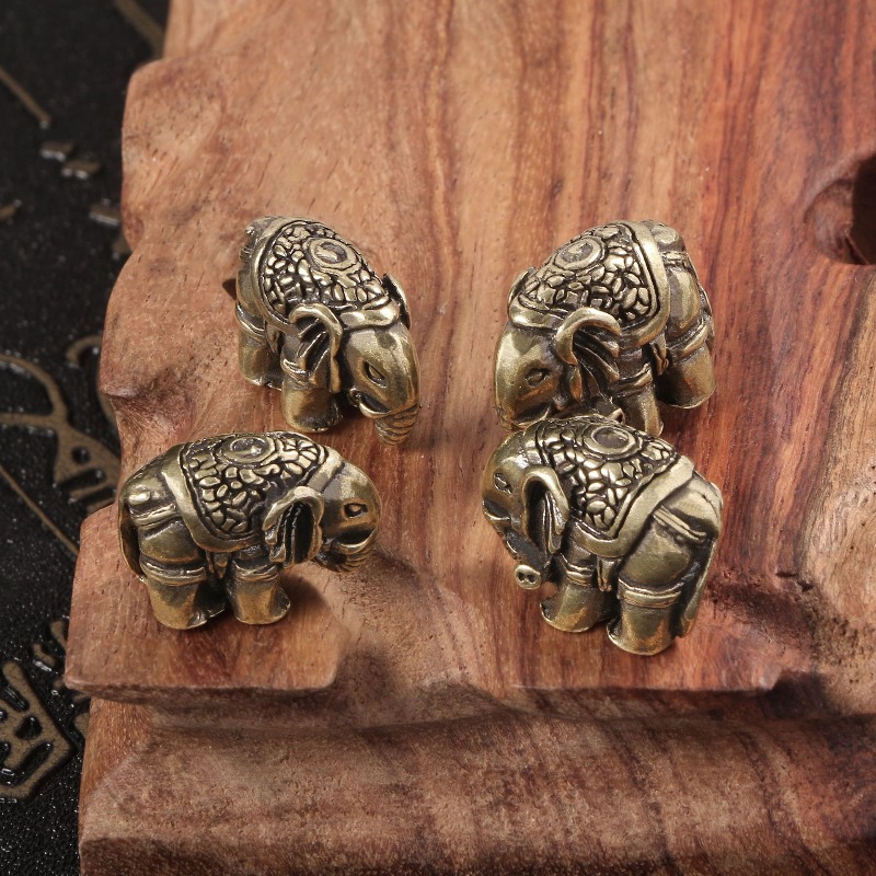 Vintage Collectible Christmas Ornaments - 1 PC simpatico elefante in ottone
