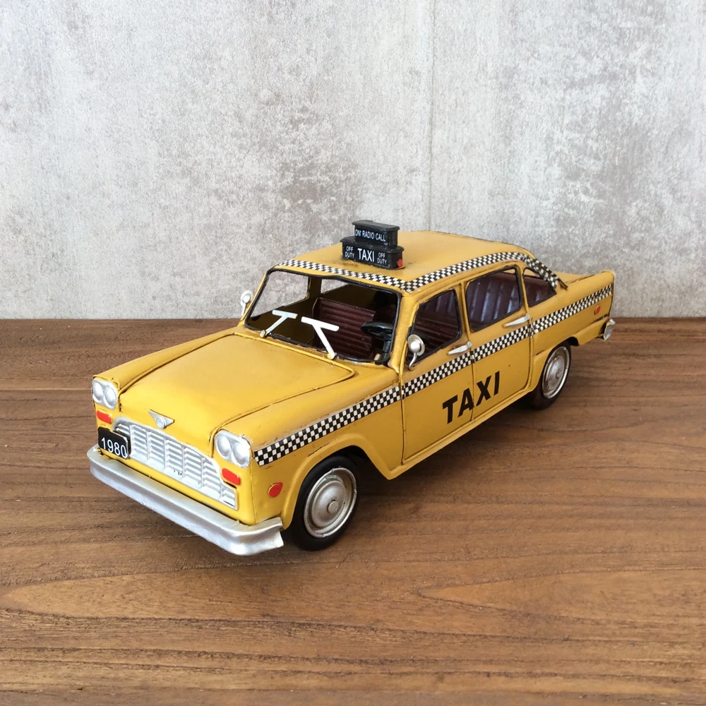 Vintage Collectible Tins - Classico modello di taxi americano Oldcar
