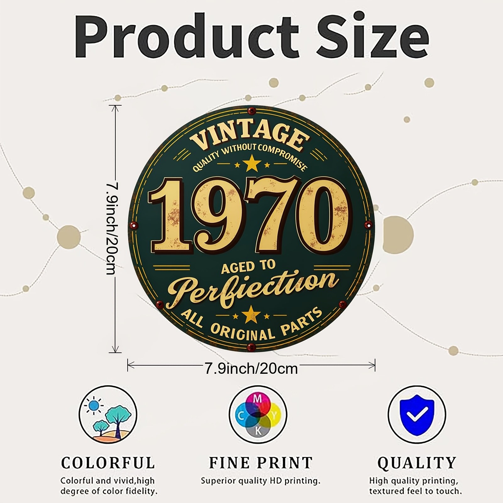 Insegna rotonda in alluminio s - Vintage Collectible Plates recensione e prezzo