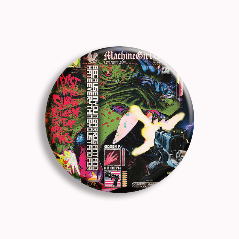 Machine Girl Wlfgrl Button Pin - Collectible Vintage Brooches recensione e prezzo
