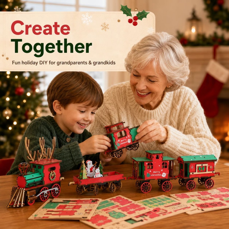 Nuovo Set Trenino di Natale in - Vintage Collectible Christmas Ornaments recensione e prezzo