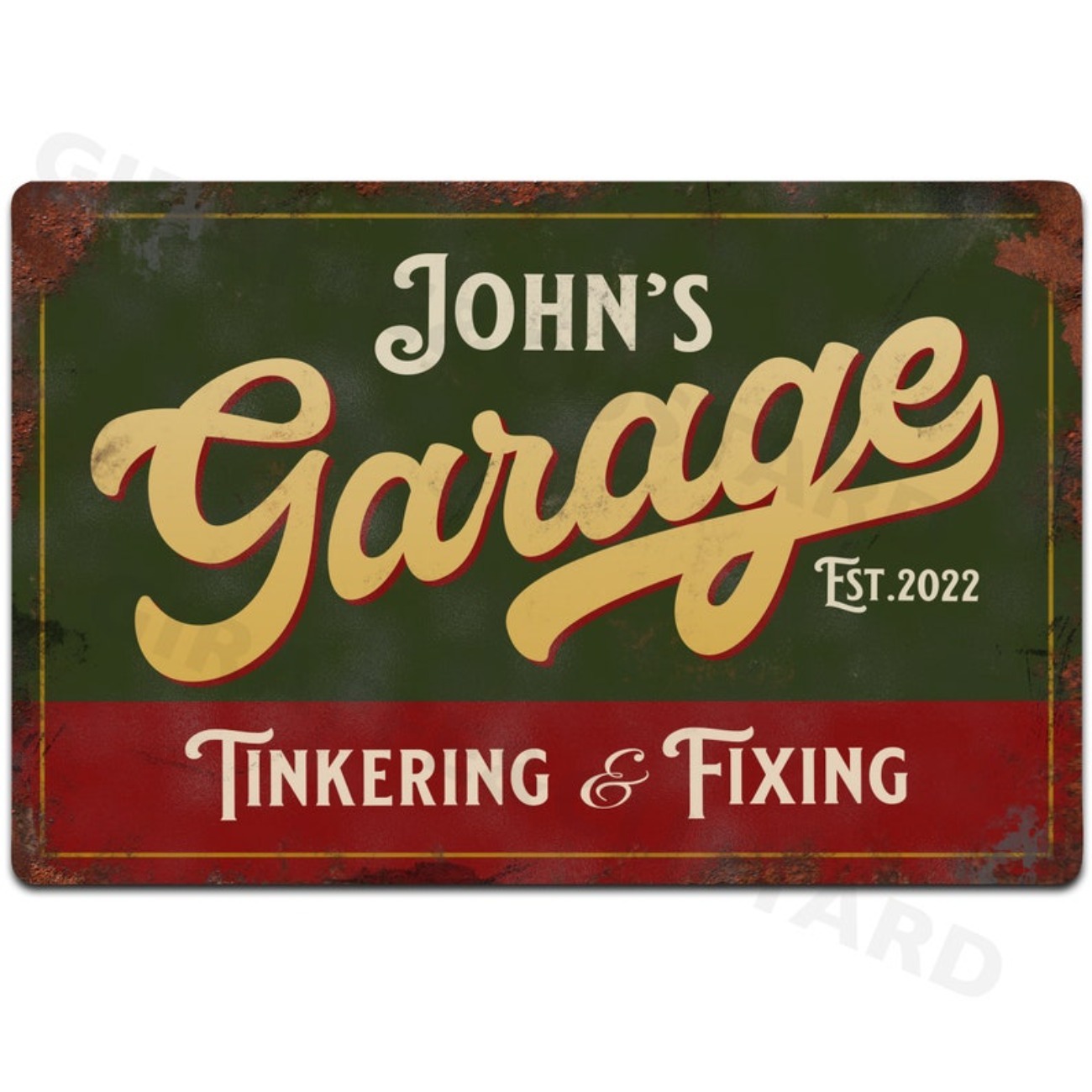 Targa in metallo per garage pe - Vintage Collectible Plates recensione e prezzo