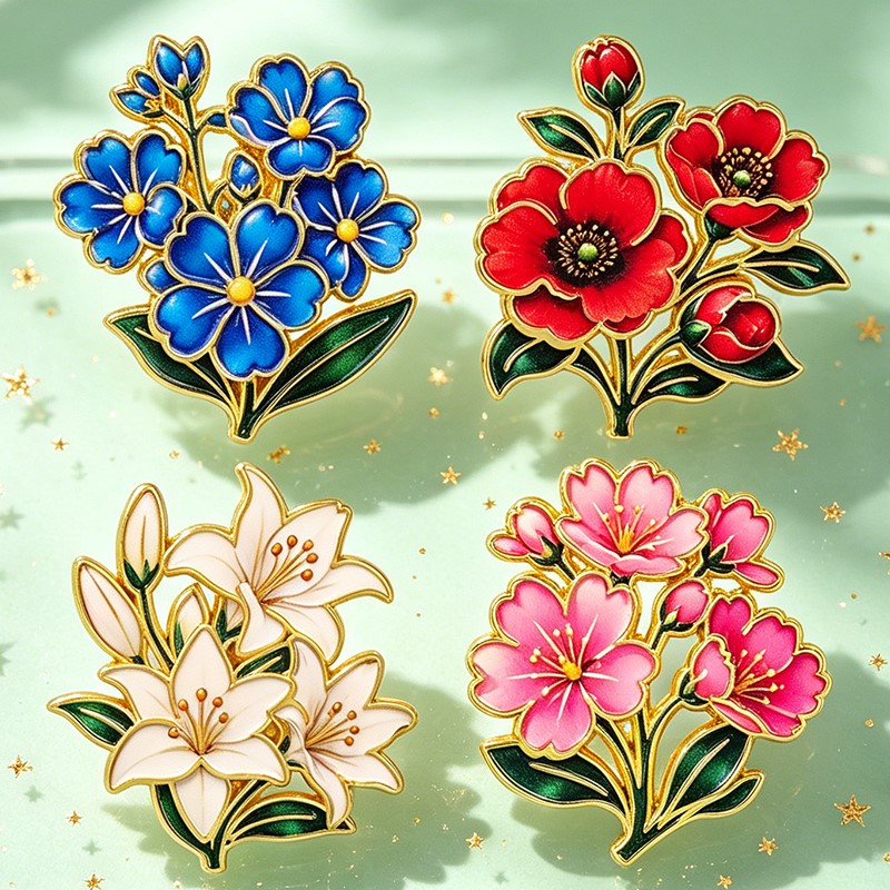 Spilla smaltata floreale vinta - Vintage Items recensione e prezzo